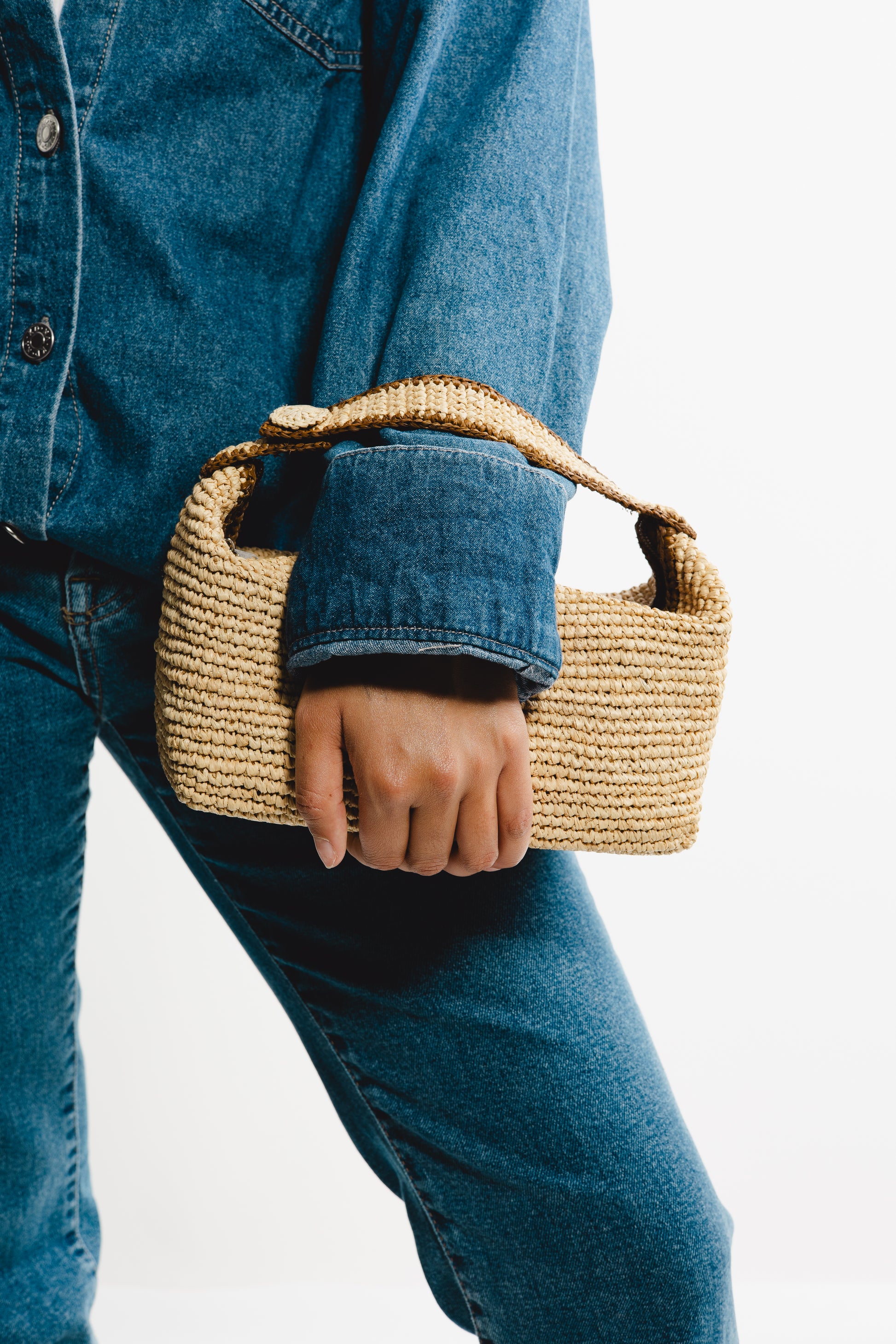 Pouch - Timeless Raffia Handbag