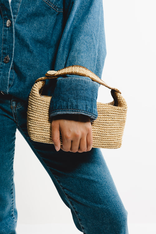 Pouch - Timeless Raffia Handbag